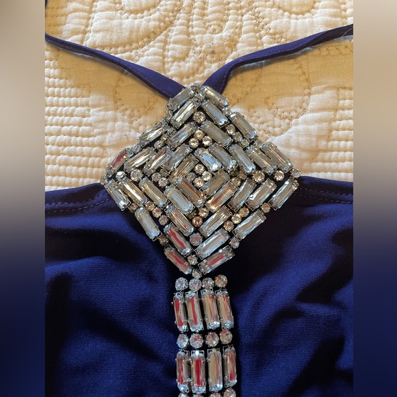 Moda International Navy cocktail Dress - Picture 7 of 10